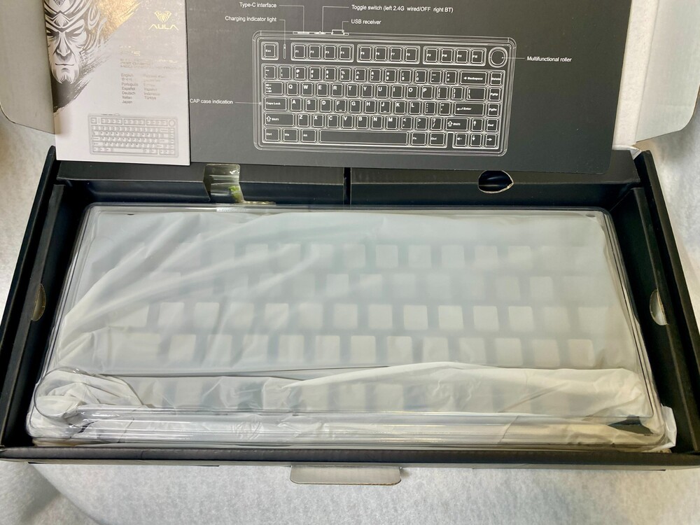 AULA F75 Pro Wireless Mechanical Keyboard, 75% Hot Swappable Custom Keyboard